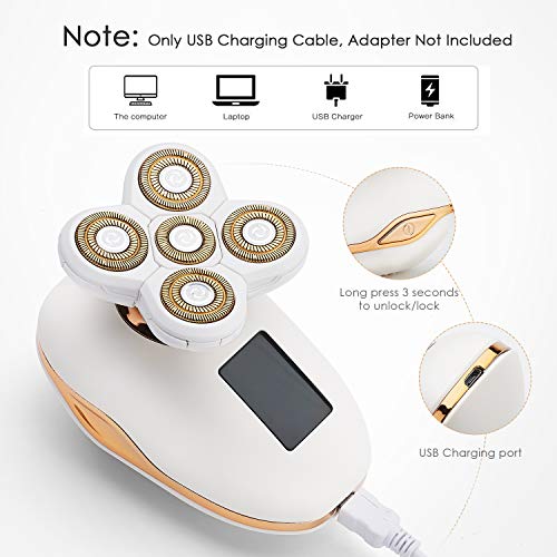 Electric Razor for Women Painless Leg Shaver Hair Remover for Leg Face Lips B...