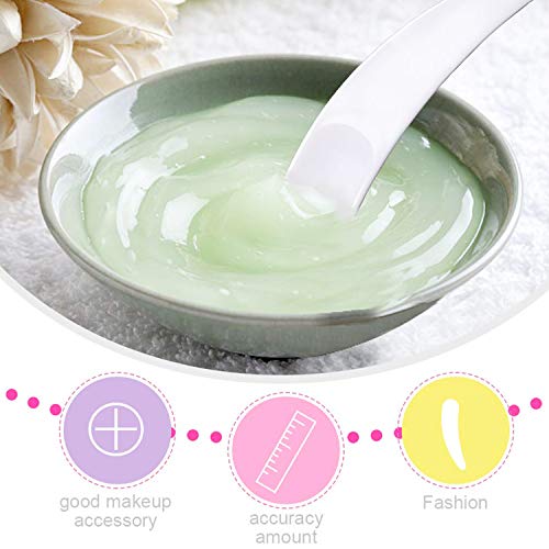 Mini Makeup Mask Spatula Multi-colored Disposable Curved Cosmetic Spatula Sco...