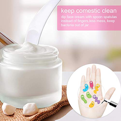Mini Makeup Mask Spatula Multi-colored Disposable Curved Cosmetic Spatula Sco...
