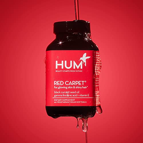 HUM Red Carpet - Skin & Hair Supplement - Black Currant Seed Oil for Glowing ...