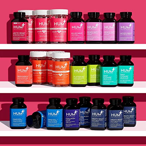 HUM Red Carpet - Skin & Hair Supplement - Black Currant Seed Oil for Glowing ...