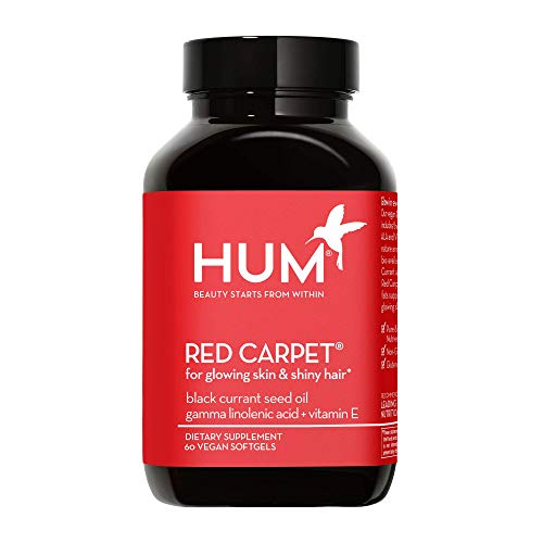 HUM Red Carpet - Skin & Hair Supplement - Black Currant Seed Oil for Glowing ...