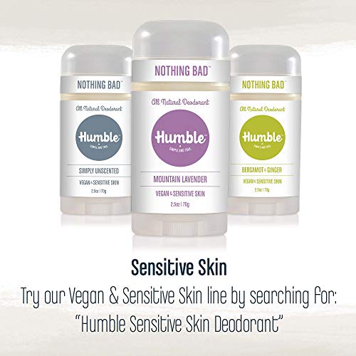 Humble Brands All Natural Aluminum Free Deodorant Stick for Women and Men, La...