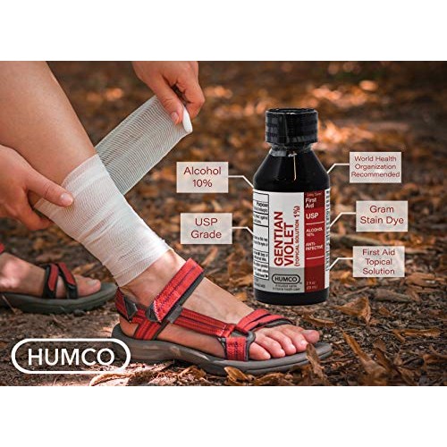 Humco K967380 Gentian Violet (TOPICAL SOLUTION 1%) 2 FL OZ, Pack of 1