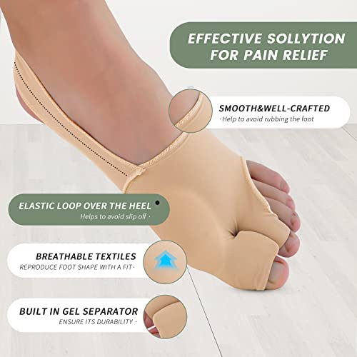 Huninpr Bunion Corrector & Bunion Relief Protector Sleeves Kit-3 Pack Set,Non...