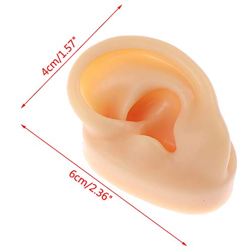 HUNIU Silicone Simulation Human Ear Model,Earphone Earrings Jewelry show Prop...