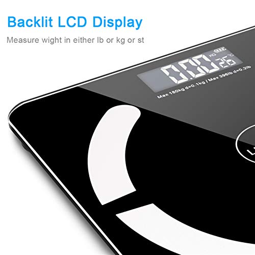 Bluetooth Personal Scale Body Fat Scales Body Fat Scale Personal Scale Bathro...