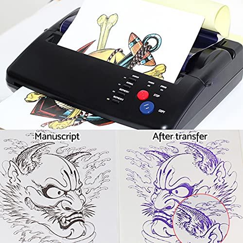 Tattoo Transfer Stencil Machine, Portable A5 A4 Paper Tattoo Transfer Stencil...