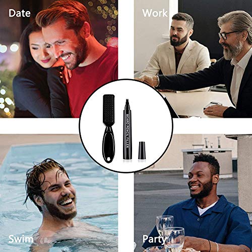 HWU Beard Pencil Filler for Men 2 Pack, Eyebrow Pen, Beard Filling Pen Kit, L...