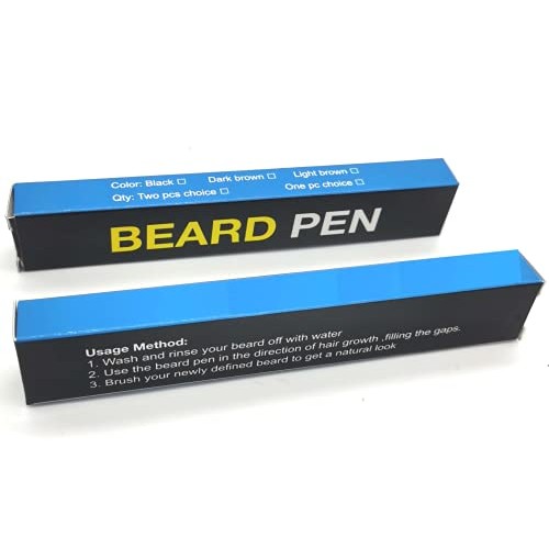 HWU Beard Pencil Filler for Men 2 Pack, Eyebrow Pen, Beard Filling Pen Kit, L...