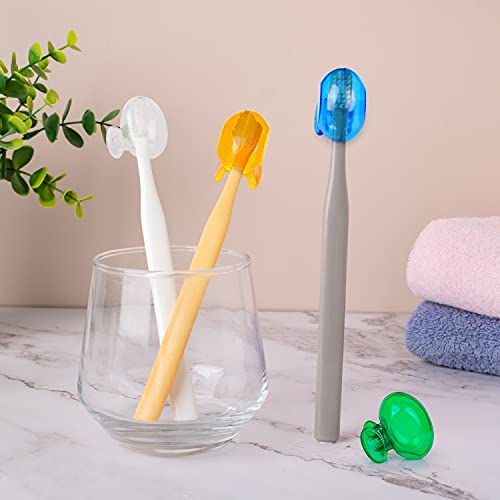 8 Pack Travel Toothbrush Head Covers Toothbrush Protector Cap Brush Pod Case ...