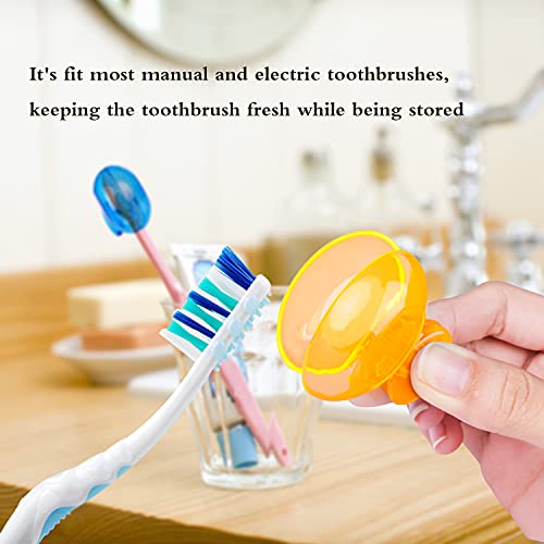 8 Pack Travel Toothbrush Head Covers Toothbrush Protector Cap Brush Pod Case ...