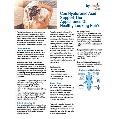 Hyalogic Biotin Hair Thickening Spray w/Hyaluronic Acid for Thinning Hair Tre...