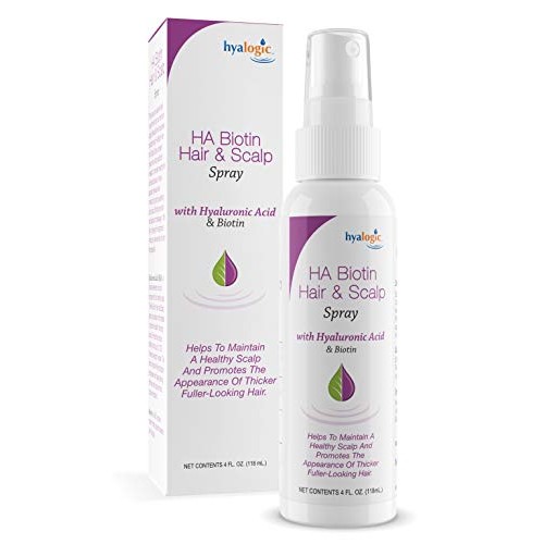 Hyalogic Biotin Hair Thickening Spray w/Hyaluronic Acid for Thinning Hair Tre...