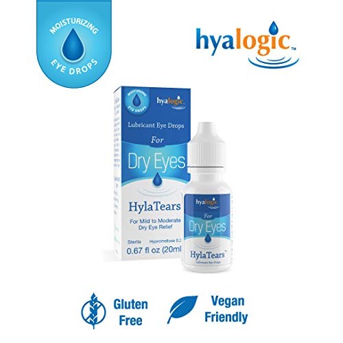 Hyalogic HylaTears Lubricant Eye Drops | Hyaluronic Acid Dry Eye Relief Lubri...