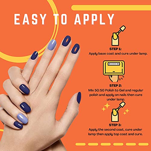 Gel Nail Polish - Turn Any Nail Polish Into A Gel Color, Best Gel Nail Polish...