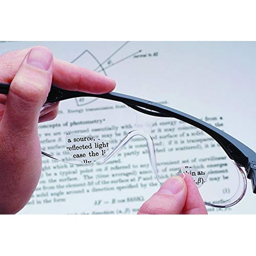 Hydrotac OPTX 20/20 Stick On Magnification Reusable Bifocal Lenses - +2.50 Di...