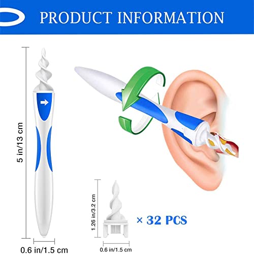 New Upgrade QGrips Ear Wax Remover Ear Wax Removal Tool Ear Pick Q-Grips Ear ...