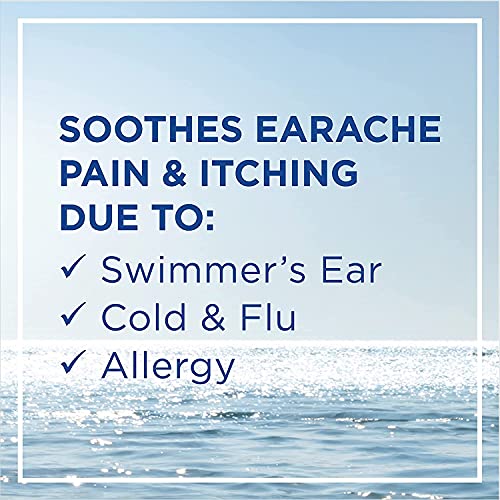 Hyland's Earache Drops, Natural Relief of Cold & Flu Earaches, White, 0.33 Fl Oz