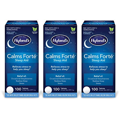 Natural Sleep Aid Pills, Calms Forte by Hyland's, Insomnia and Stress Relief ...