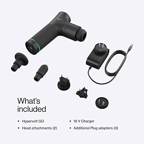 Hyperice Hypervolt GO - Deep Tissue Percussion Massage Gun - Take Pain Relief...