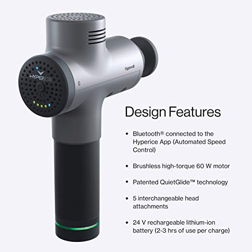 Hypervolt Bluetooth, Featuring Quiet Glide Technology - Handheld Percussion M...