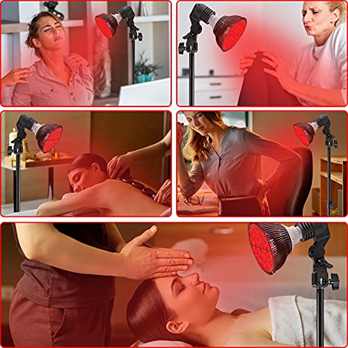 HYUNLAI Red Light Devices with Stand(30"-82"Height Adjustment),Lamp in Deep R...