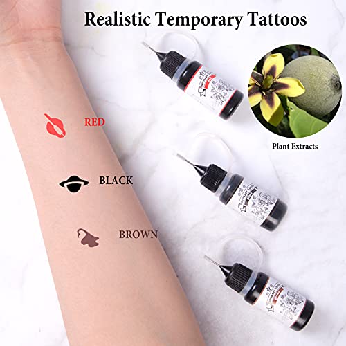 4 Pack Temporary Tattoo Kit, Semi Permanent Tattoo, Temporary Tattoo Ink with...