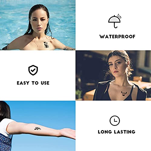4 Pack Temporary Tattoo Kit, Semi Permanent Tattoo, Temporary Tattoo Ink with...