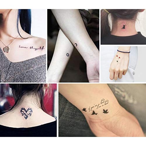 4 Pack Temporary Tattoo Kit, Semi Permanent Tattoo, Temporary Tattoo Ink with...