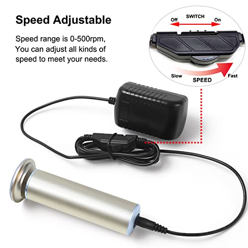 Electric Foot File (Speed Adjustable) with 60pcs Replacement Sandpaper Disk, ...