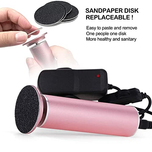 Electric Foot Callus Remover (Adjustable Speed) with 60pcs Replacement Sandpa...