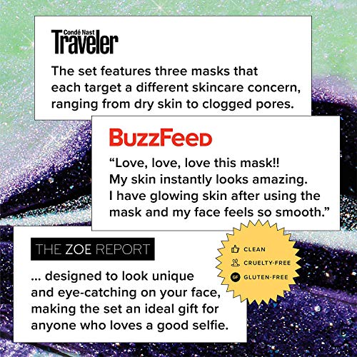 I DEW CARE Mini Meow Trio | Peel Off Face Mask Set: Hydrating, Illuminating, ...