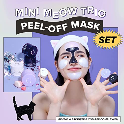 I DEW CARE Mini Meow Trio | Peel Off Face Mask Set: Hydrating Mask, Illuminat...