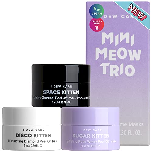 I DEW CARE Mini Meow Trio | Peel Off Face Mask Set: Hydrating Mask, Illuminat...