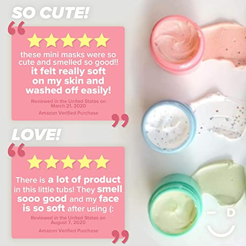 I DEW CARE Mini Scoops | Travel Sized Wash Off Face Mask Skin Care Trio | Sel...