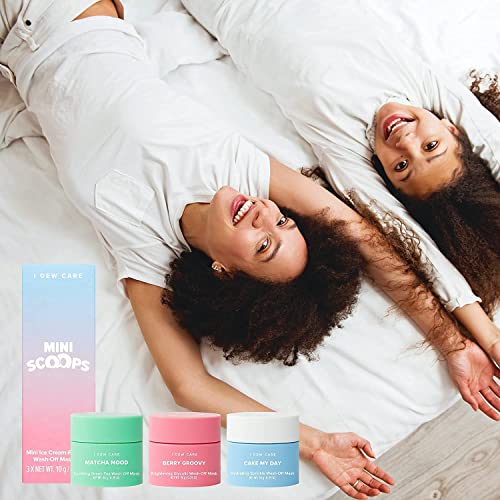 I DEW CARE Mini Scoops | Travel Sized Wash Off Face Mask Skin Care Trio | Sel...