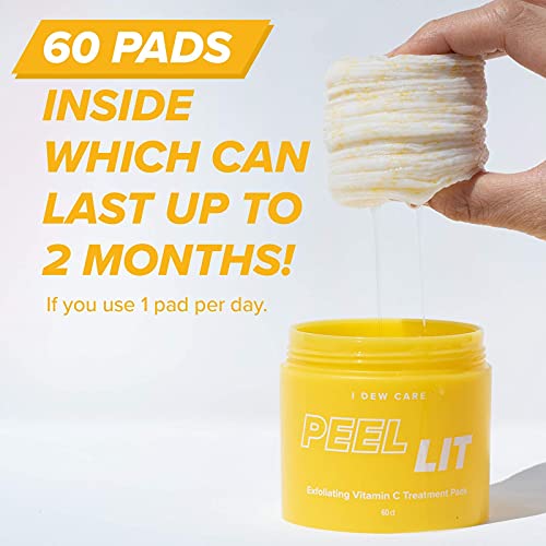 I DEW CARE Peel Lit Citric Acid Peel Pads | Exfoliating Vitamin C Treatment P...