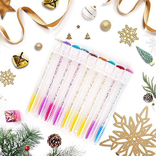 i-Laesh 50 Pcs Lash Brush Eyelash Brushes for Eyelash Extensions Spoolies Cle...