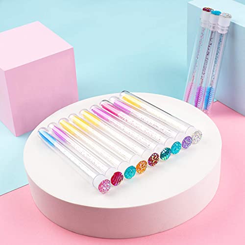 i-Laesh 50 Pcs Lash Brush Eyelash Brushes for Eyelash Extensions Spoolies Cle...