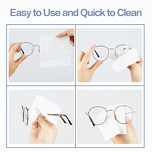Lens Cleaning Wipes Glasses Wipes 250 Count Pre-Moistened Quick Dry Individua...