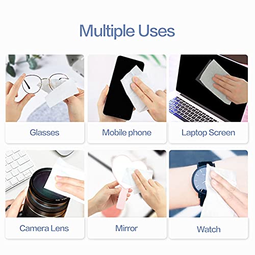 Lens Cleaning Wipes Glasses Wipes 250 Count Pre-Moistened Quick Dry Individua...