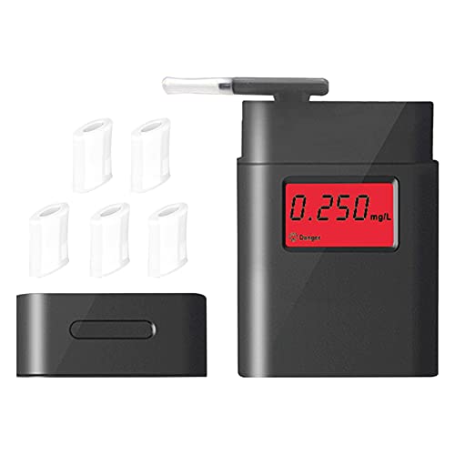 iayokocc Breathalyzer, Professional Personal Alcohol Tester with 5 Mouthpiece...