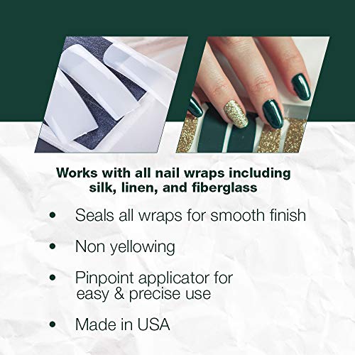 5 Second Nail Wrap Glue, Fix Splits, Cracks On Natural Nails and Full Cover N...