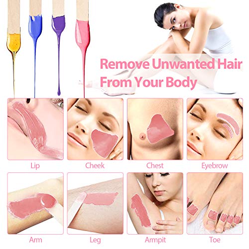 Waxing Kit Wax Warmer for Women - iBealous Hair Removal Pearl Wax Kit with 4 ...