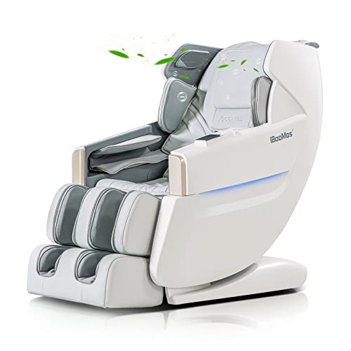 IBOOMAS Massage Chair, Zero Gravity SL Track Massage Chairs Full Body with Au...