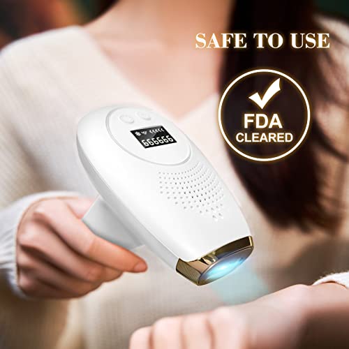 FDA Cleared Hair Removal for Women and Men, At Home High Energy IPL Hair Remo...