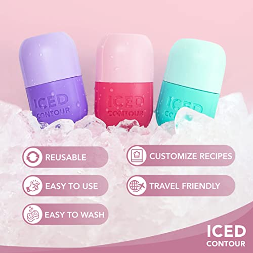 Iced Contour Ice Roller for Face, Ice Face Roller for Eyes, Neck and Cold The...