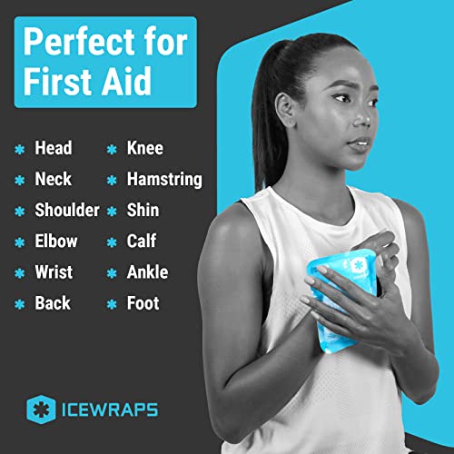 ICEWRAPS 4”x7” Instant Ice Packs for Injuries - 50 Count Bulk Emergency Singl...