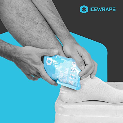 ICEWRAPS 4”x7” Instant Ice Packs for Injuries - 50 Count Bulk Emergency Singl...
